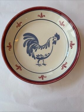 Williams-Sonoma Rooster Ceramic Pasta Bowl 9.25”